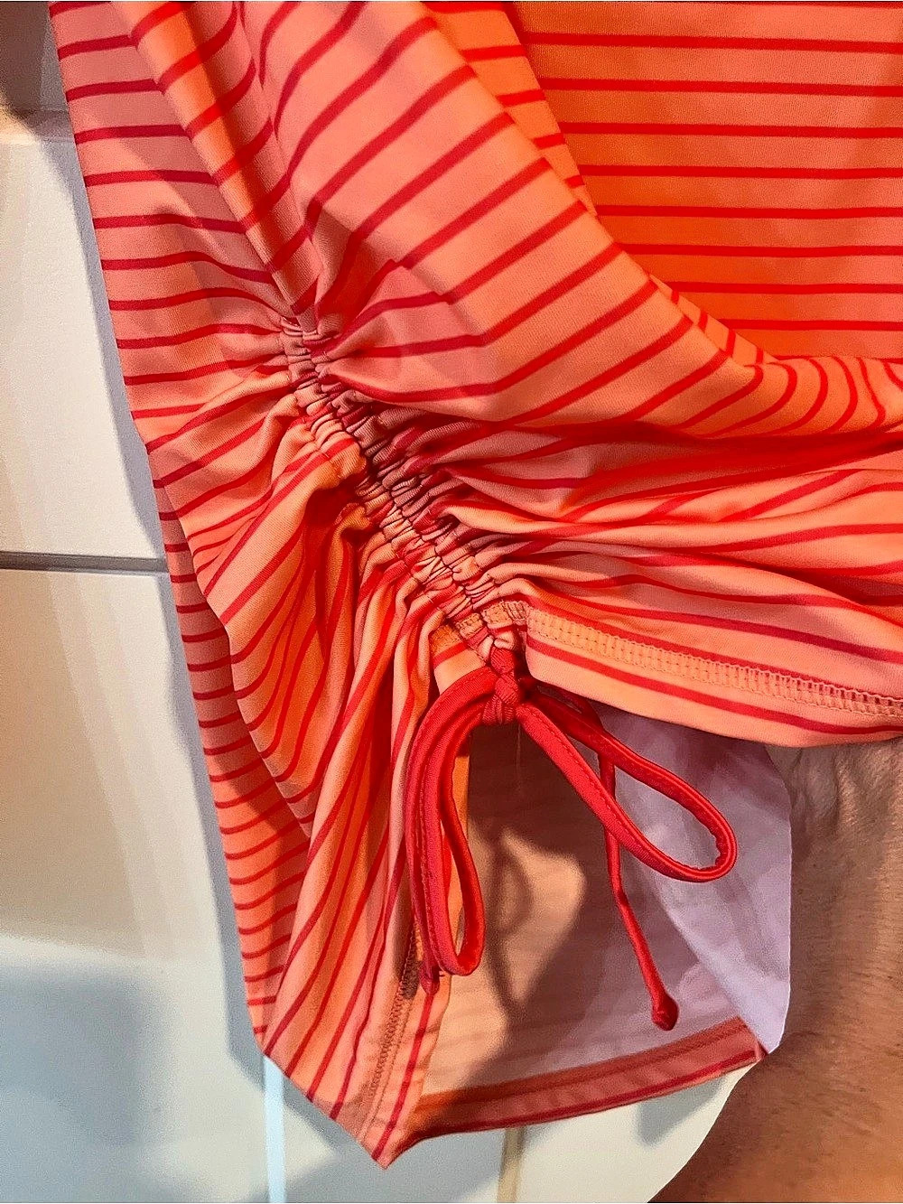 UV Skins UPF 50+ Sun Shirt Striped Coral Rashguard Zip Up 3XL - Picture 5 of 10